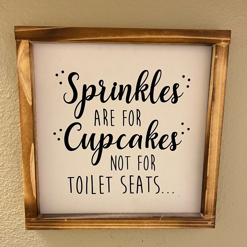 Bathroom rustic sign cute